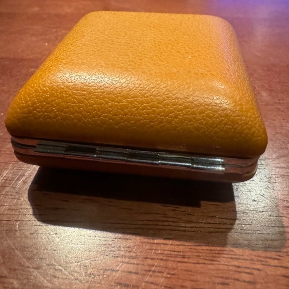 Vintage Equity Folding Travel Working Alarm Clock Glow Hands Brown Case Working - Picture 8 of 8